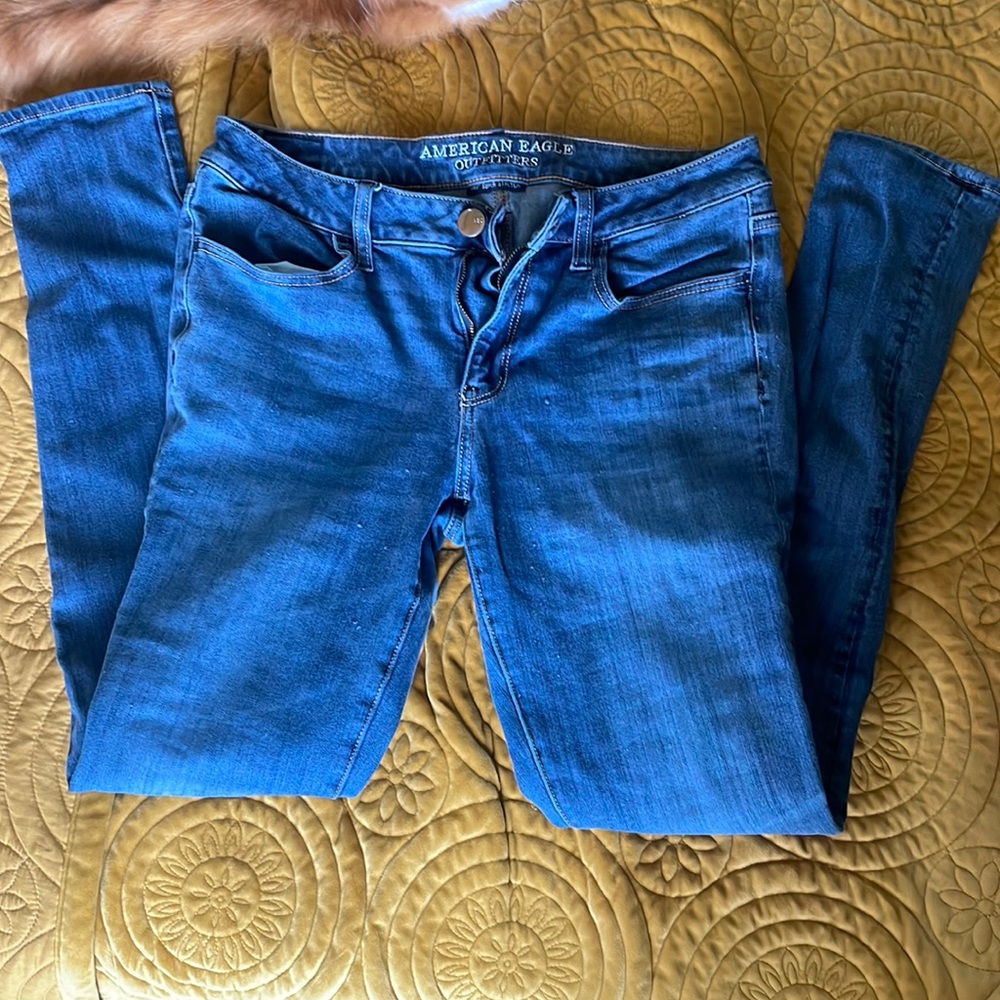AEO 10 xlong skinny jeans